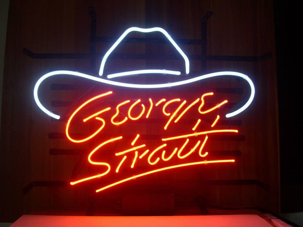 "George Strait" Neonschrift