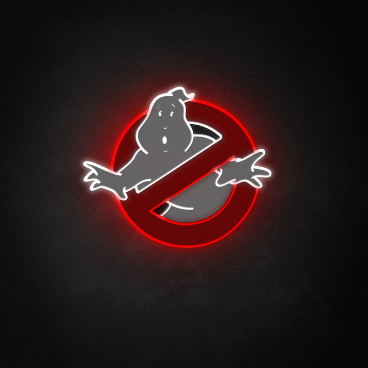 "Ghostbusters, Gefahren stoppen den Eintritt" Neon Like