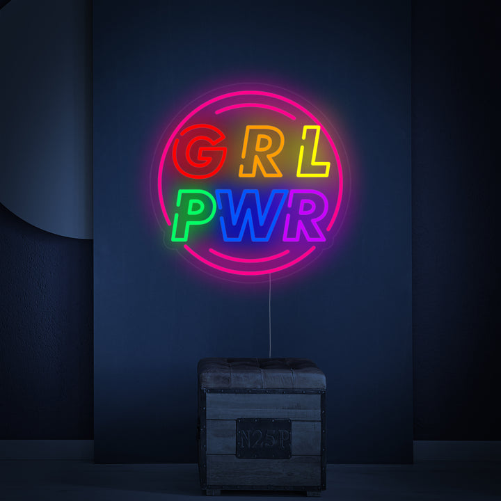 "Girl Power" Neonschrift