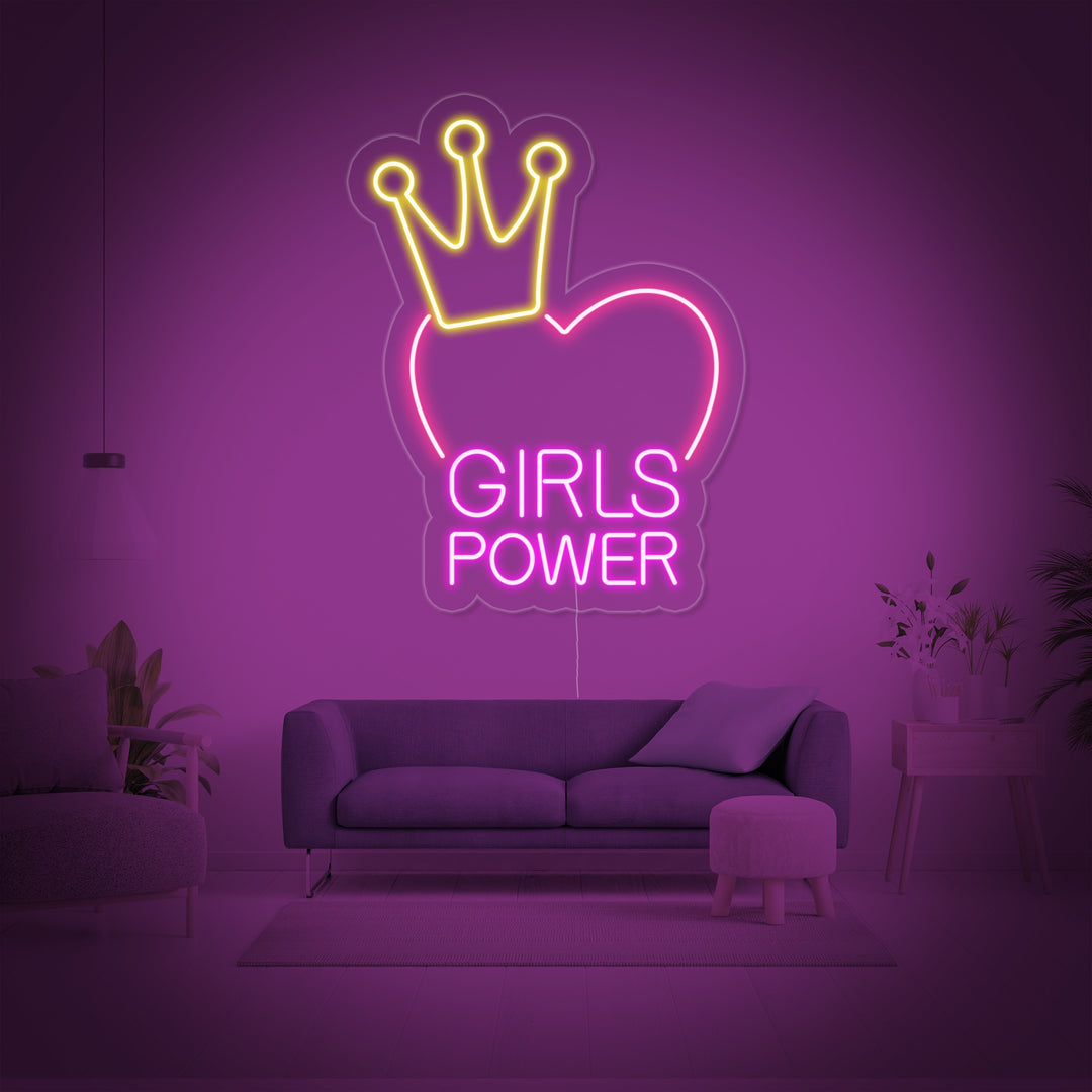 "Girls Power" Neonschrift