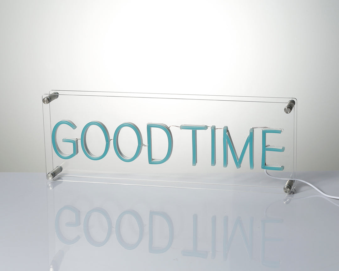 "Good Time" Desk LED Neonschrift