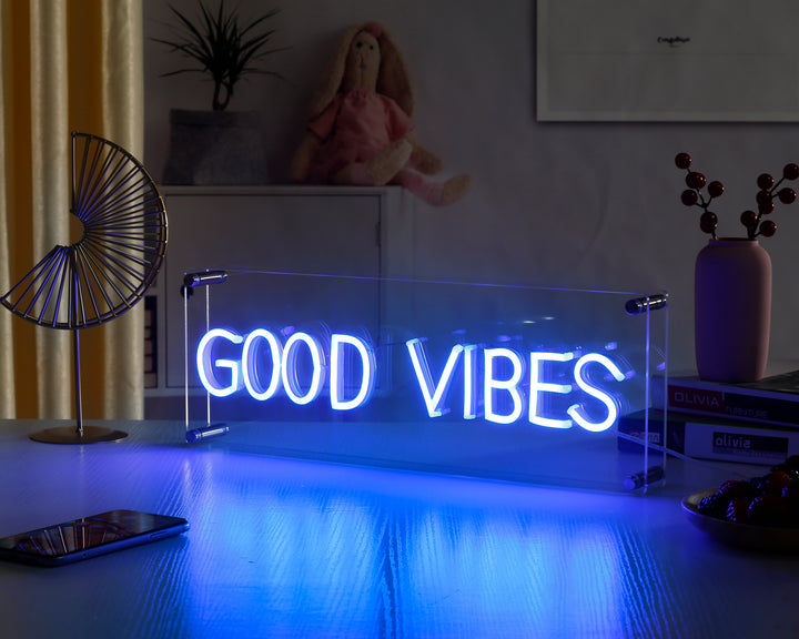 "Good Vibes" Desk LED Neonschrift