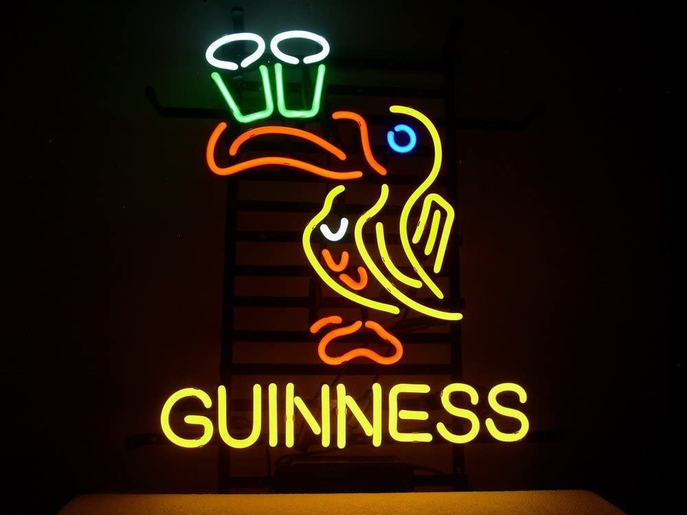"Guinness, Neon-Bierschild" Neonschrift