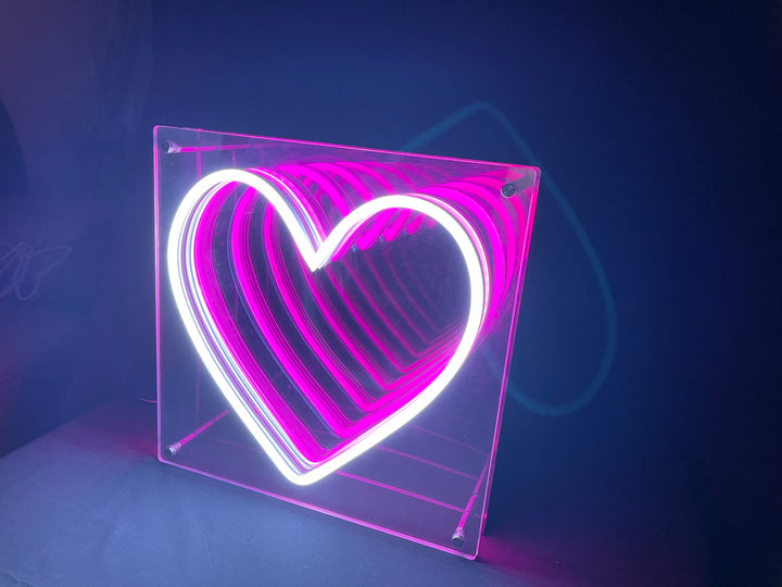 "Herzen" 3D Unendlichkeits LED Neonschrift
