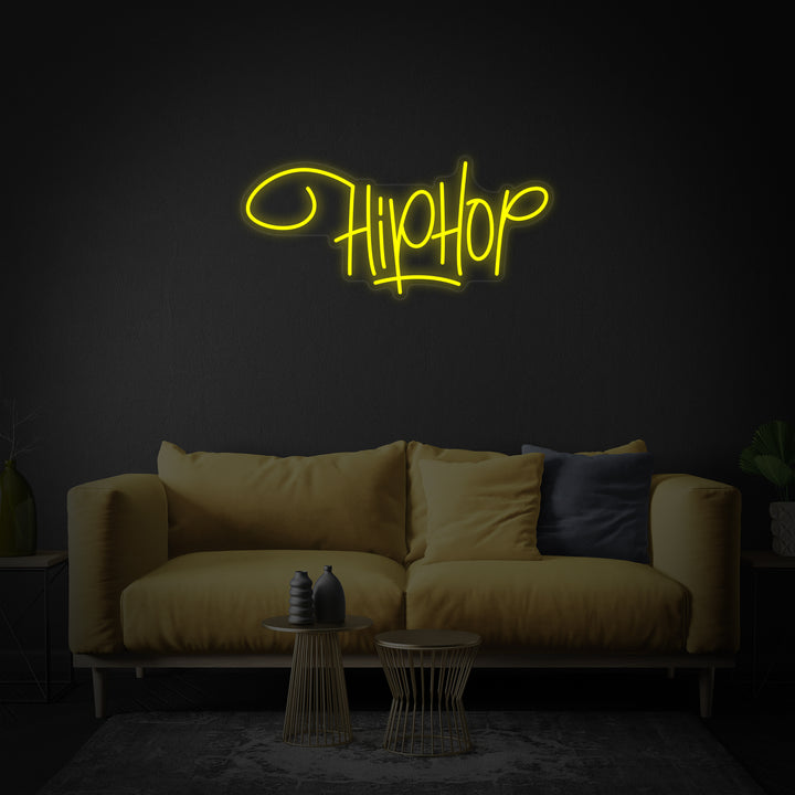 "Hip-Hop-Rap-Musik" Neonschrift