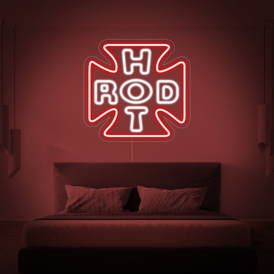 "Hot Rod" Neonschrift