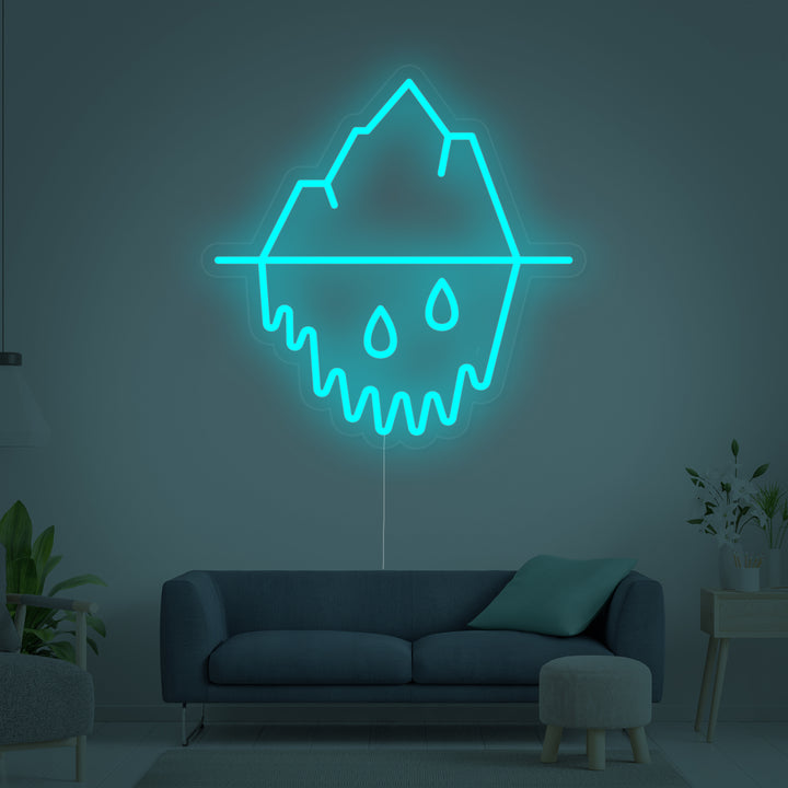 "Tropfendes Eisberg" Neonschrift