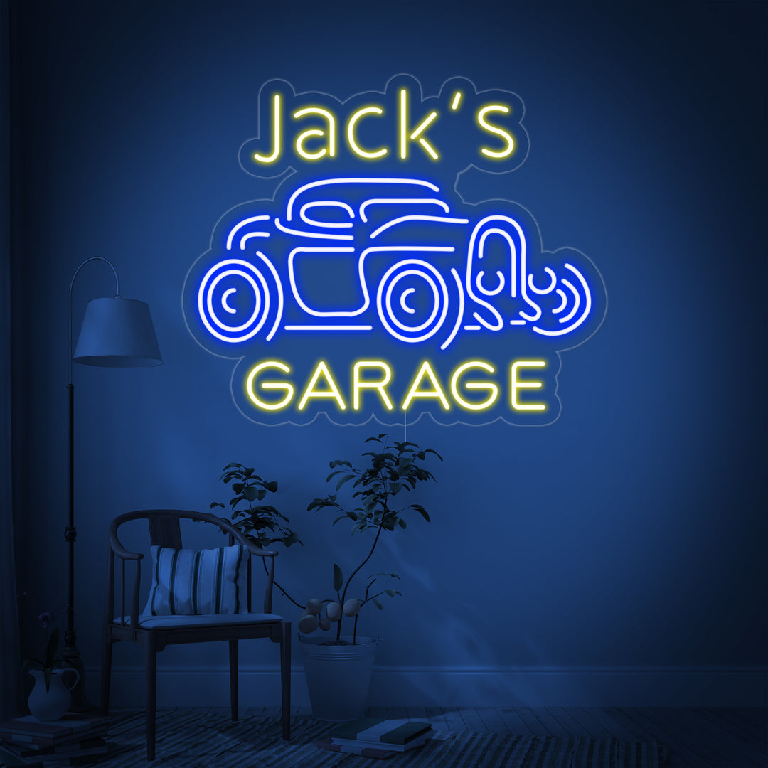 "Jack Garage" Neonschrift
