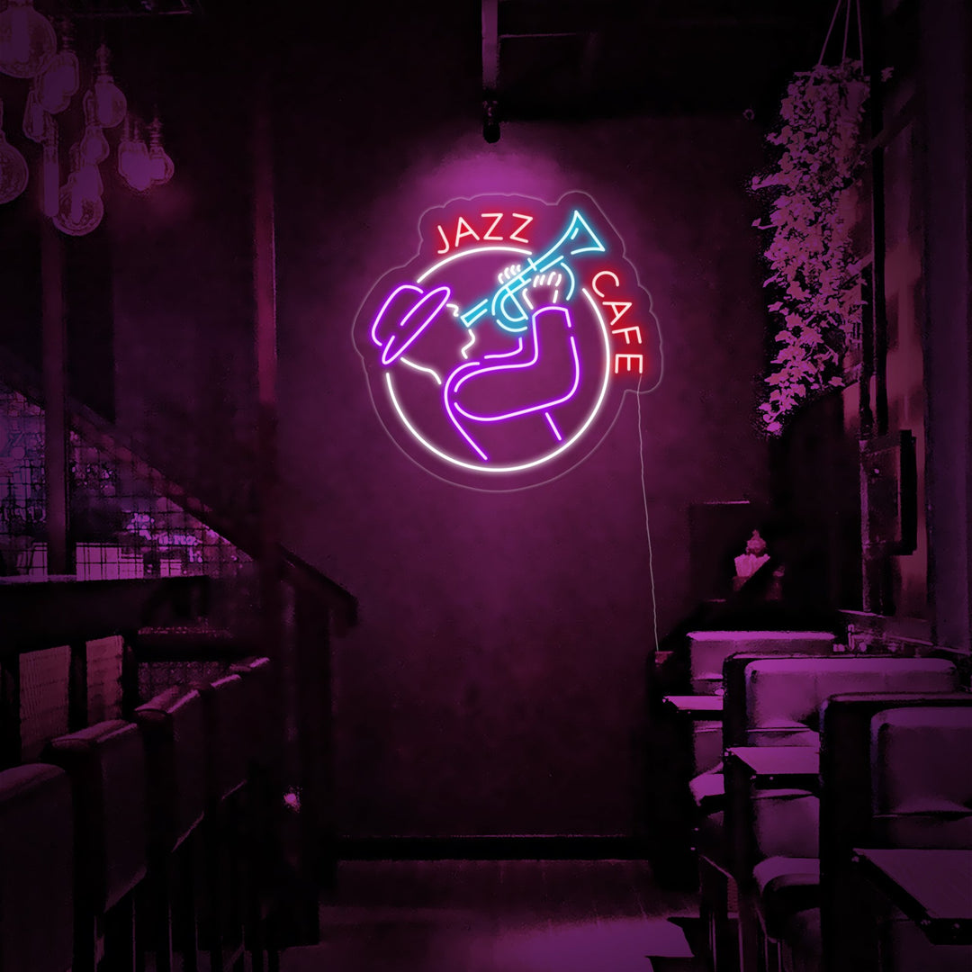 "Jazz Cafe" Neonschrift