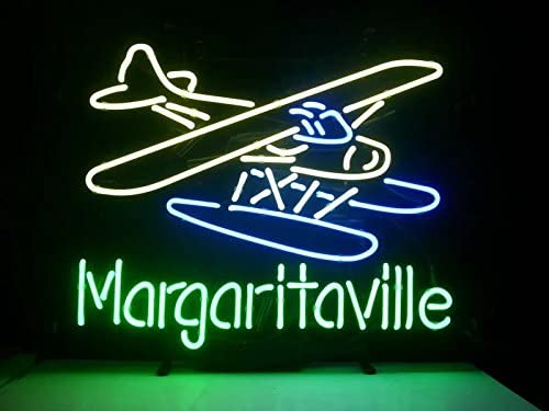 "Jimmy Buffett Margaritaville Flugzeug Bier" Neonschrift