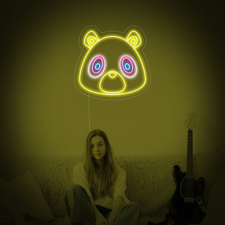 "Graduation Bear" Neonschrift