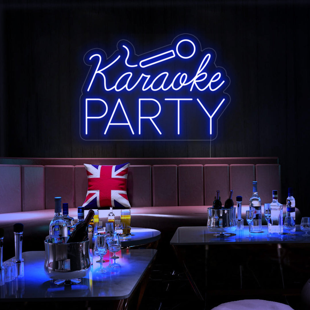 "Karaoke Party" Neonschrift