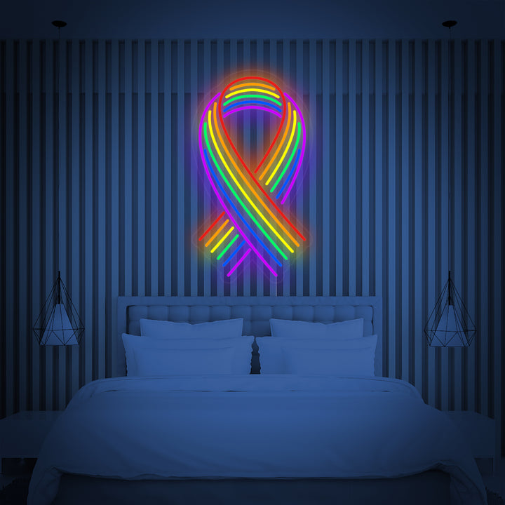 "Regenbogenflagge Lgbt-Stolz Einzigartig, Band" Neonschrift