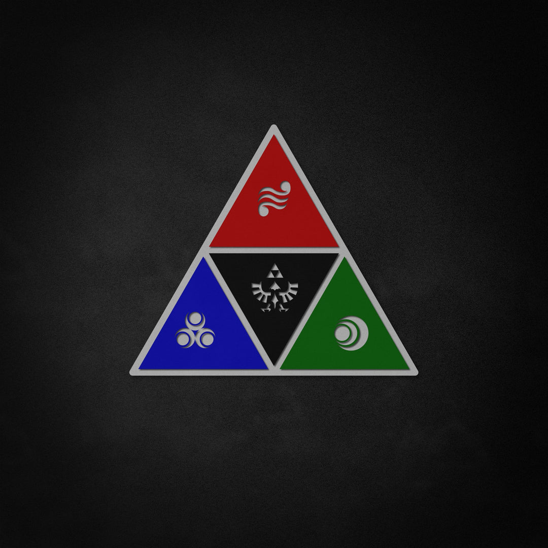 "Legend of Zelda Triforce" Neon Like