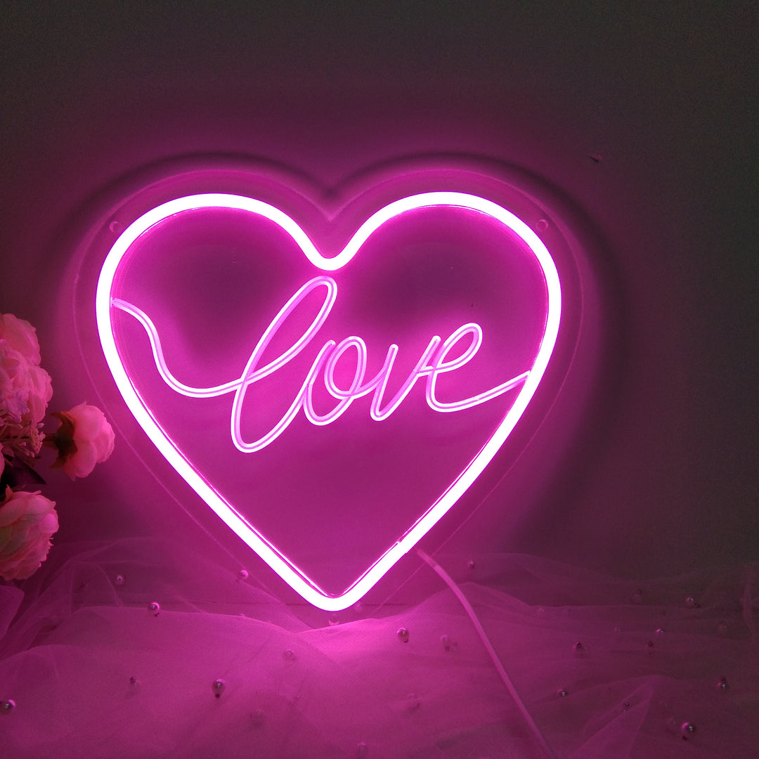 "Love Herz" USB Mini LED Neonschrift