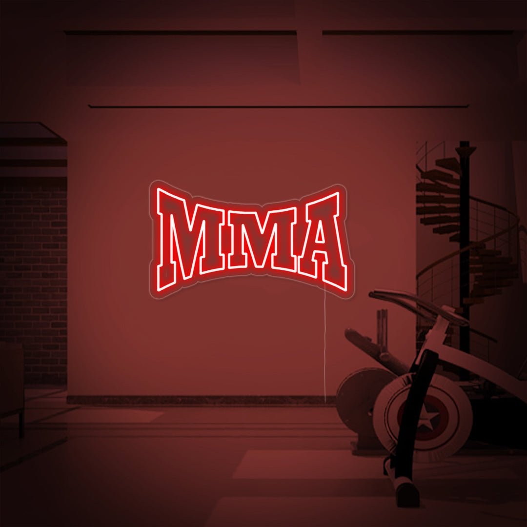"MMA" Neonschrift