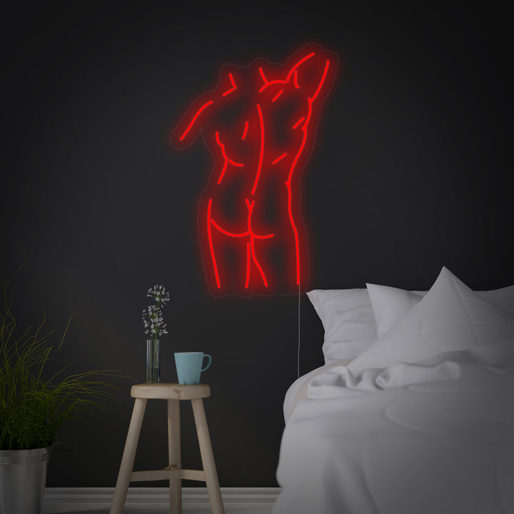 "Mann Körper" Neonschrift