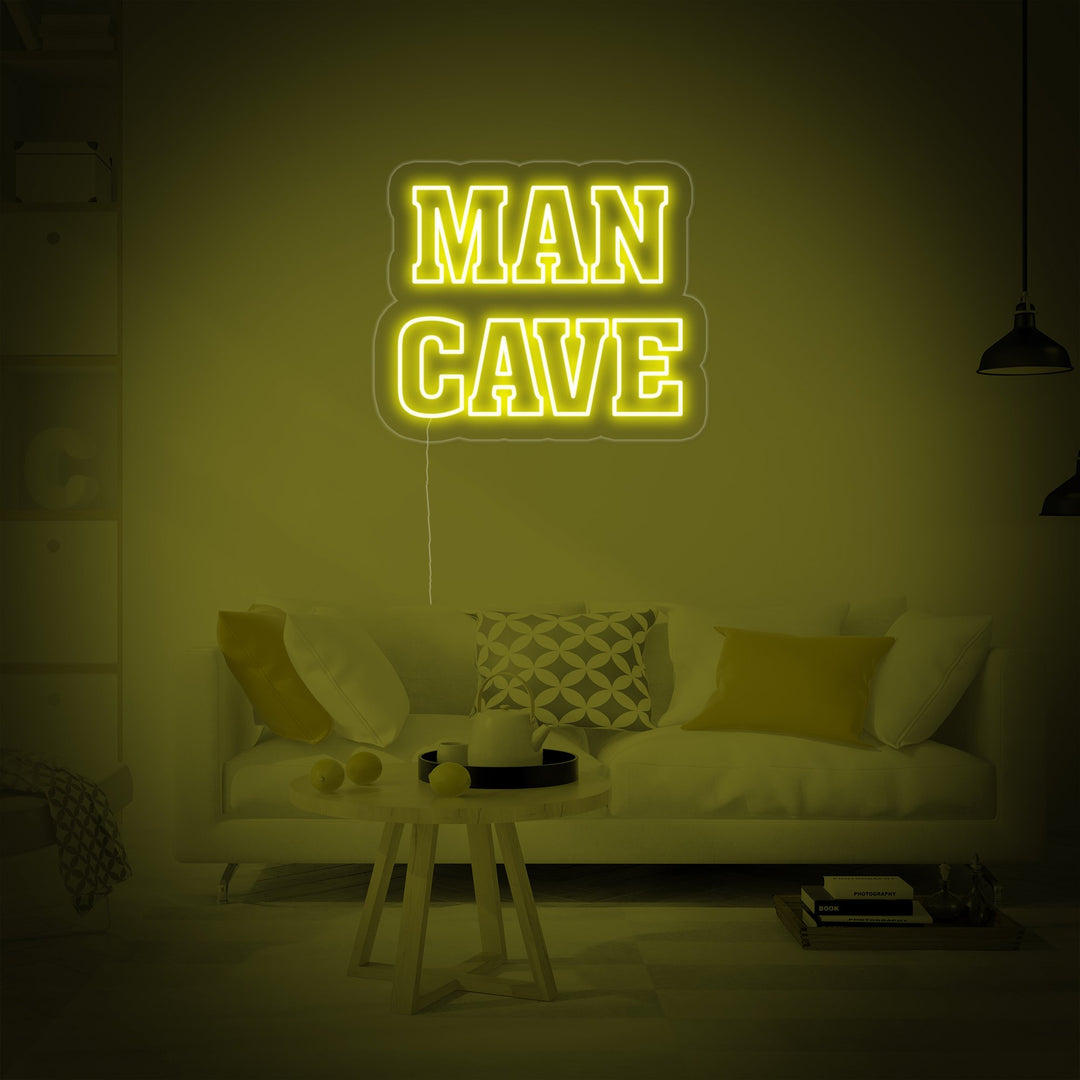 "Man Cave, Gamer Dekor" Neonschrift