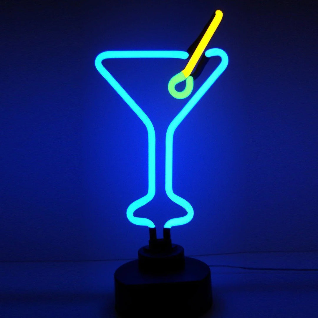 "Martiniglas Tisch-Neonschild, Glas-Neonschild" Neonschrift