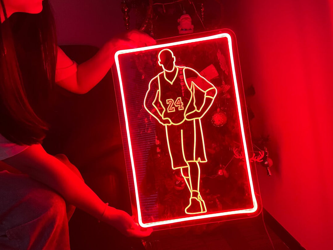 "Basketballspieler 23" Mini-Neonschild