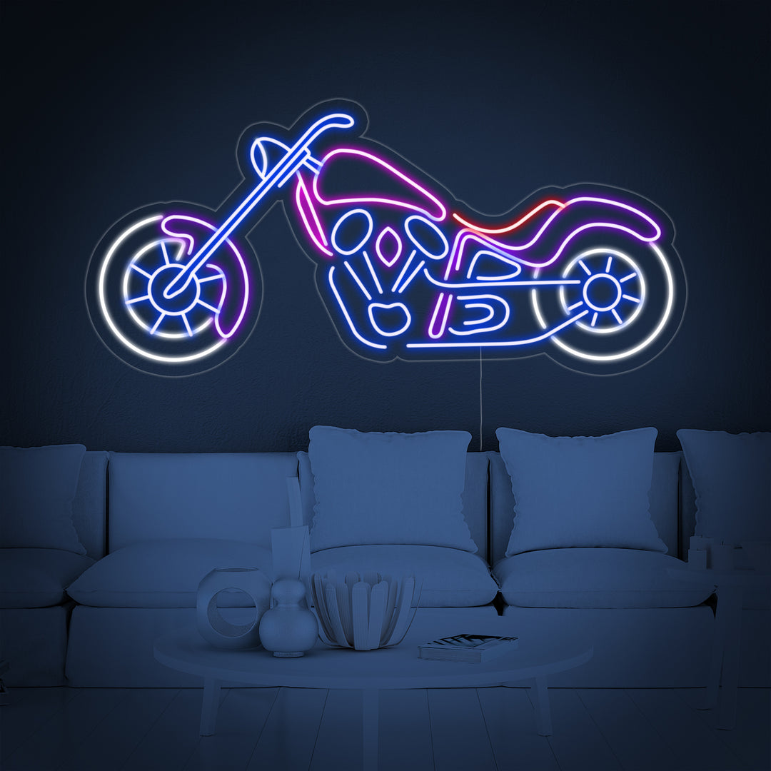 "Motorrad" Neonschrift