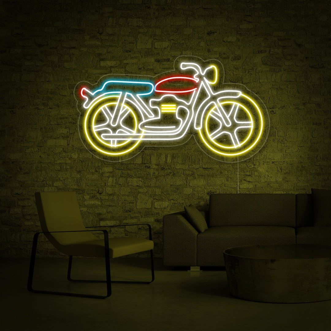 "Motorrad" Neonschrift