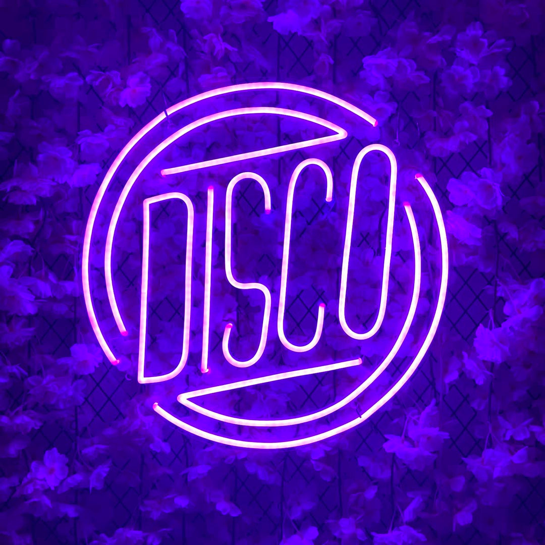 "Musik disco" Neonschrift