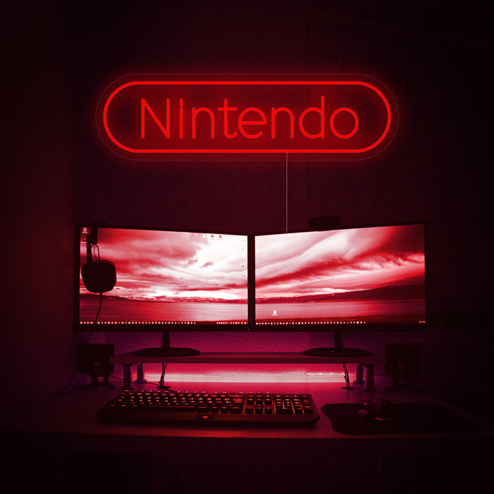Retro Gaming Spielzimmer Motiv Neonschild