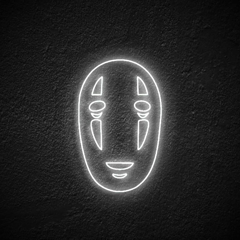 "No Face" Neonschrift