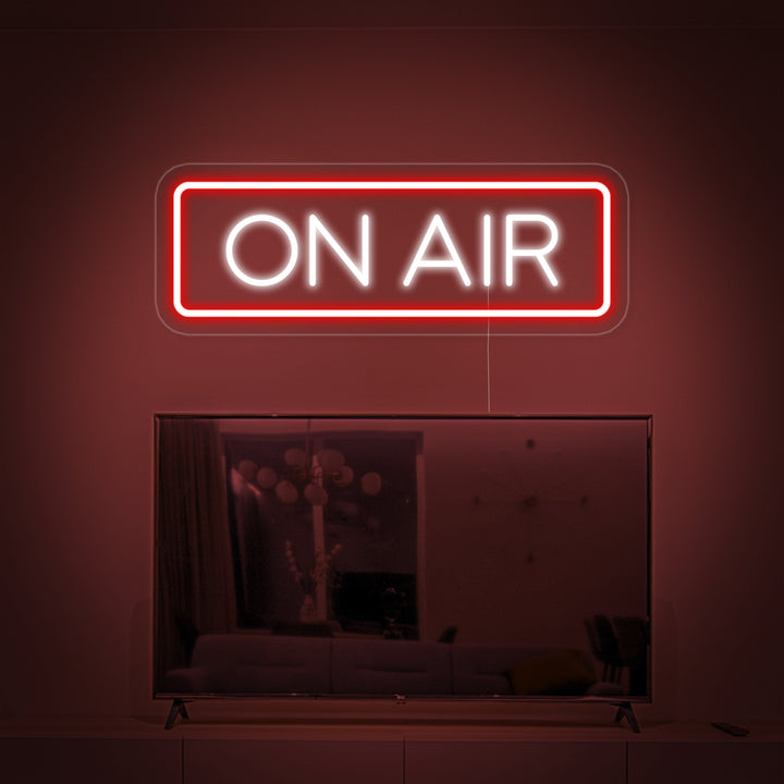 "ON AIR" NEON-BUCHSTABEN