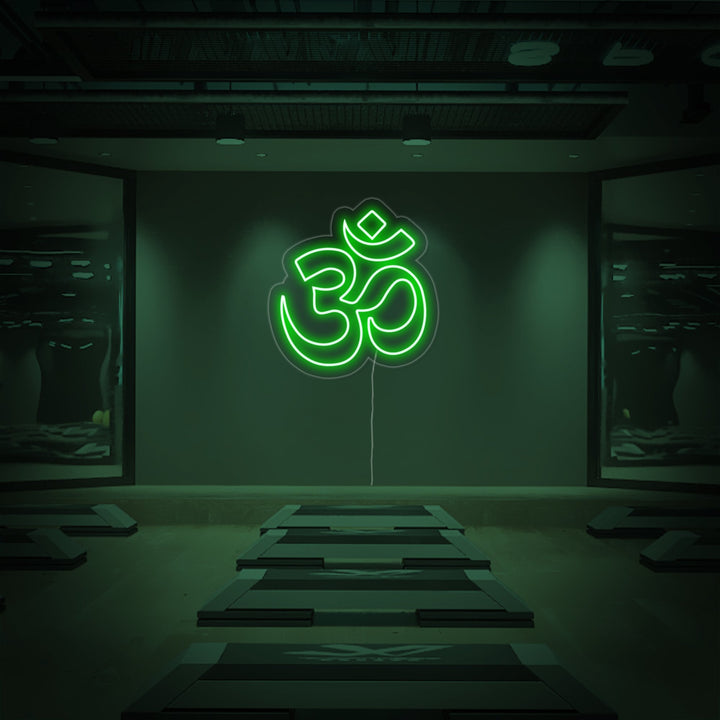 "Om Yoga, Yoga Dekoration, Yoga Wandkunst" Neonschrift