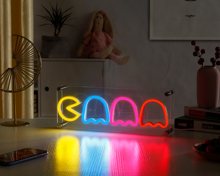 "Pac Man" Desk LED Neonschrift