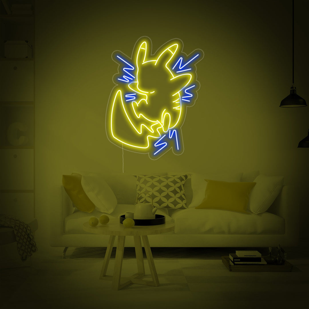"Pikachu, Spiel Wandkunst" Neonschrift
