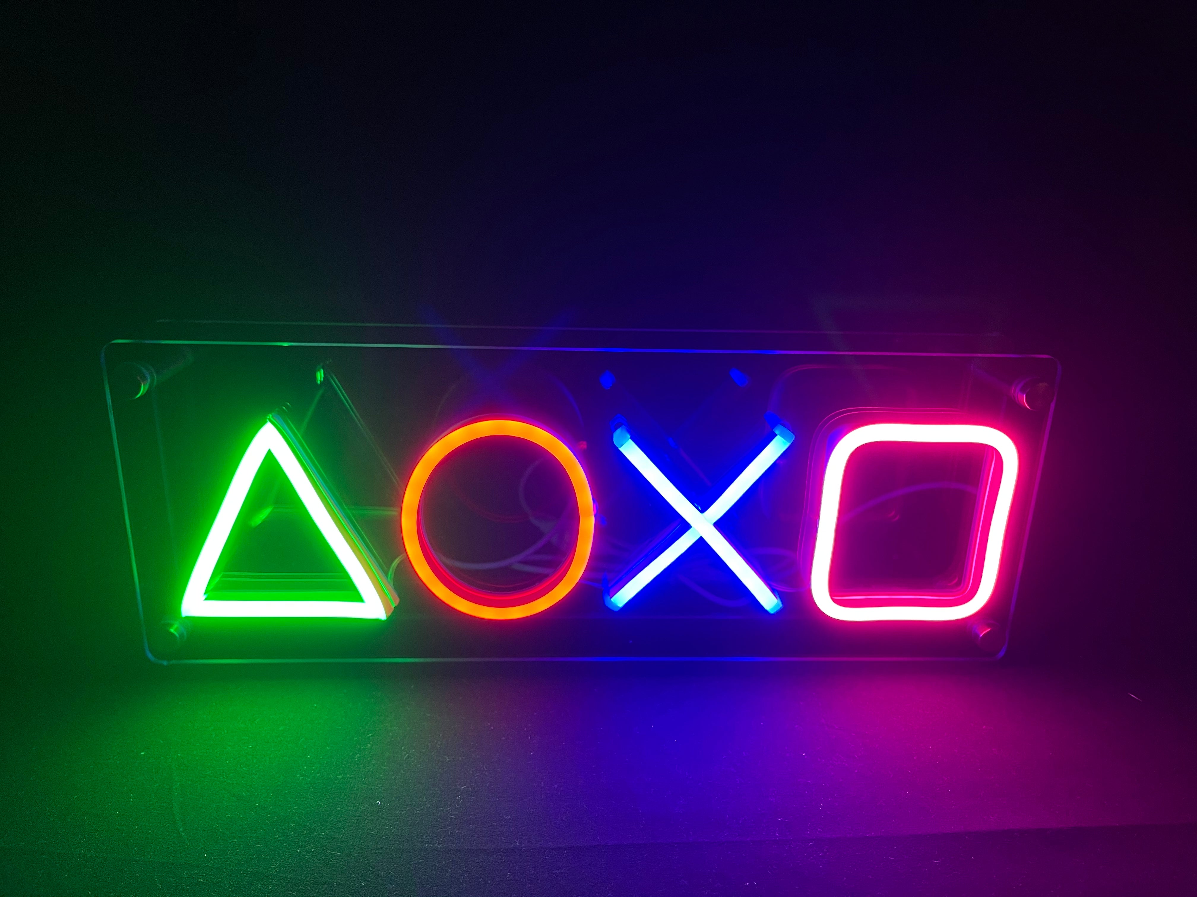 "Play Gaming Station" Desk LED Neonschrift