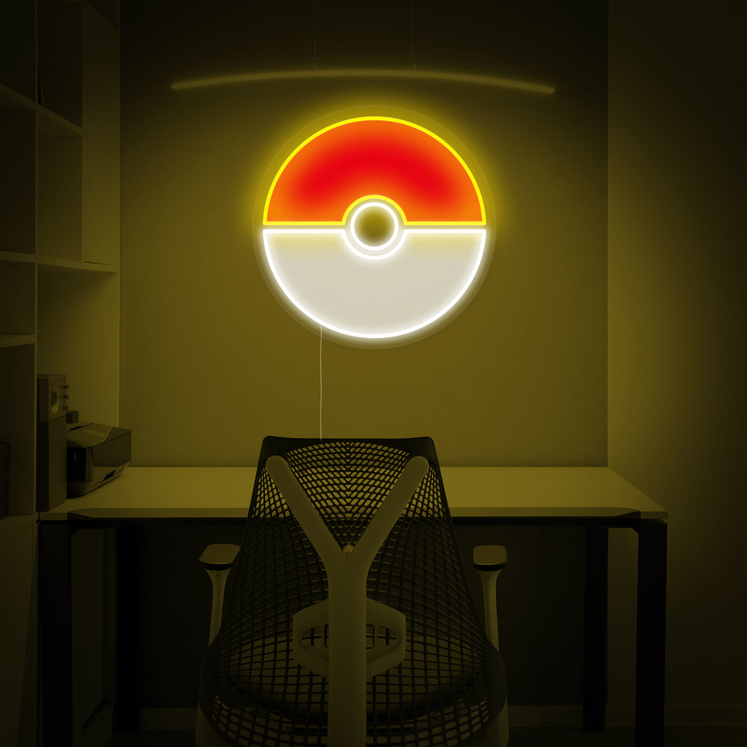 "Pokeball" Neonschrift