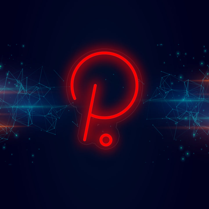 "Polkadot-Logo" Neonschrift