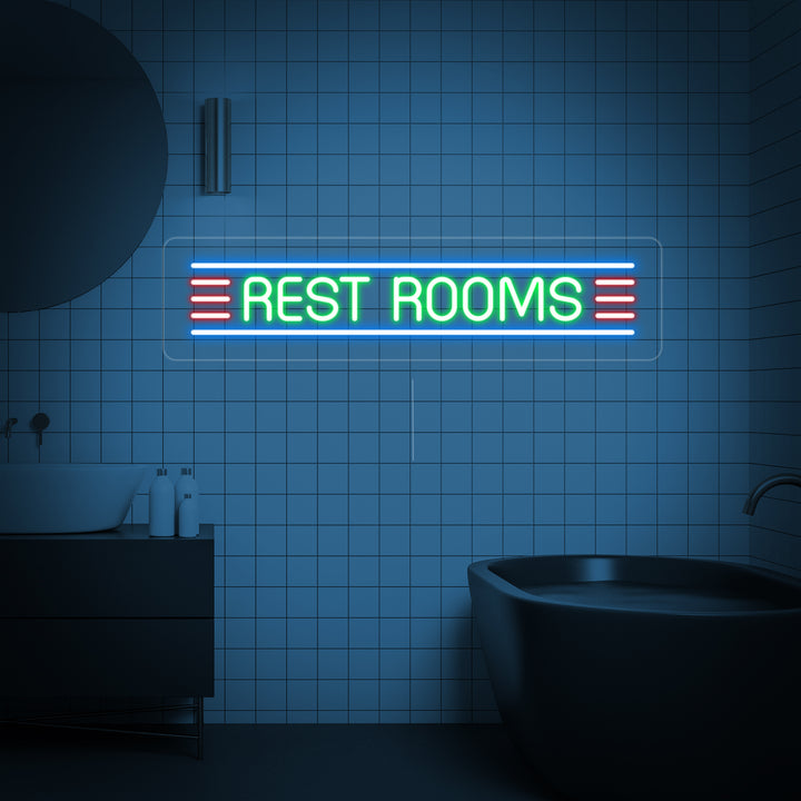 "Restroom" Neonschrift