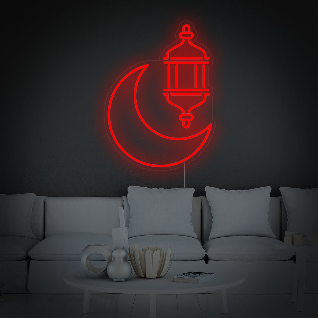 "Ramadan Kareem Deckel Arabischer Feiertag" Neonschrift