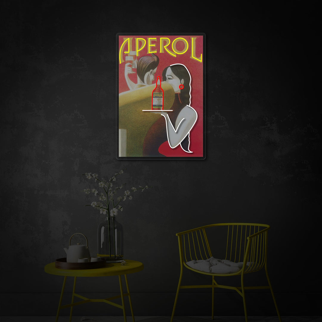 "Retro -Aperol -Poster" UV-bedrucktes LED-Neonschild