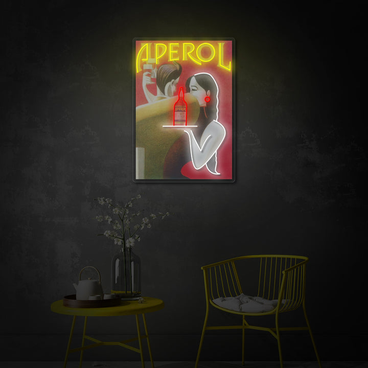 "Retro -Aperol -Poster" UV-bedrucktes LED-Neonschild