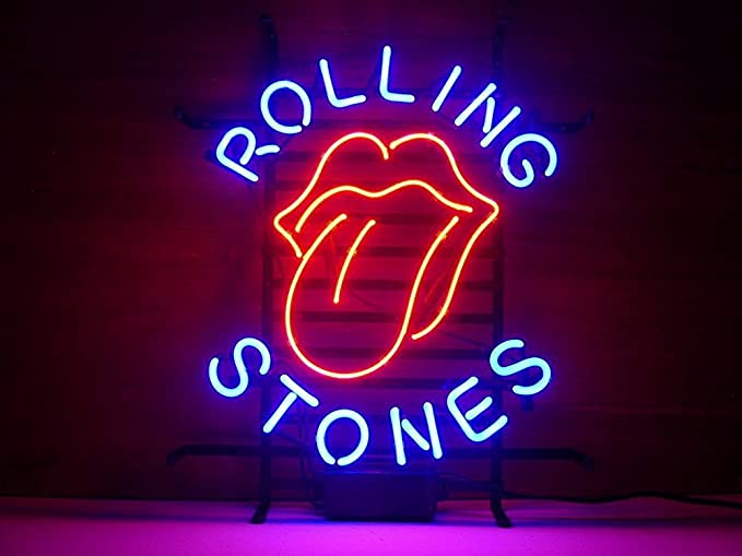 "Rolling Stones" Neonschrift