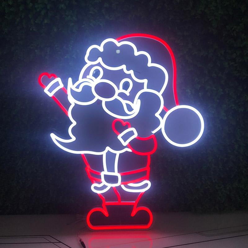 "Weihnachtsmann" Neonschrift