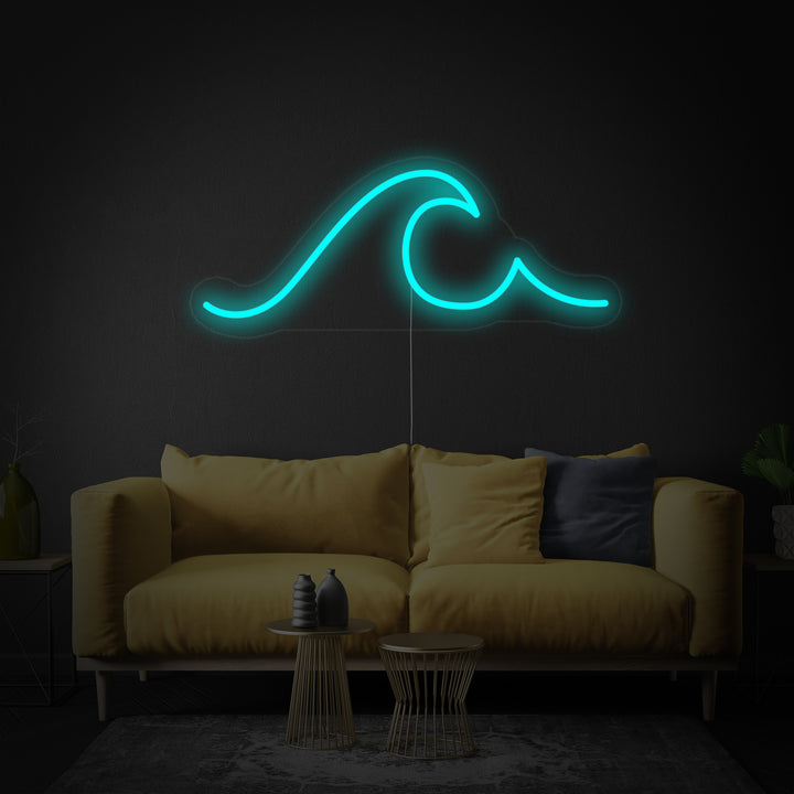 "Meerwelle" Neonschrift