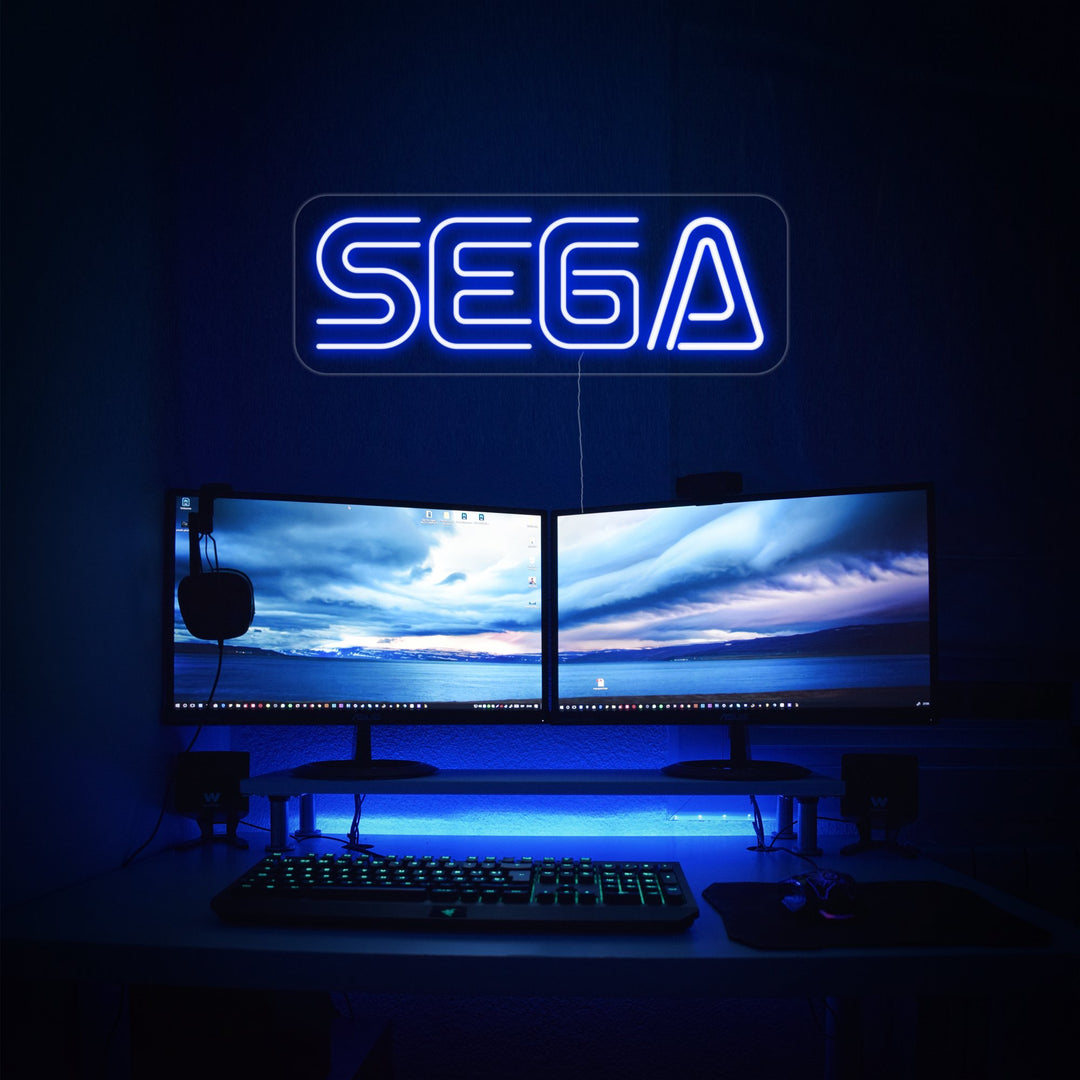 "Sega" Neonschrift