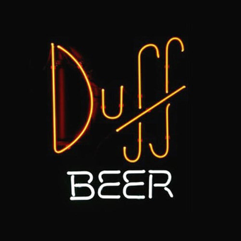 "Duff Beer, Bar" Neonschrift