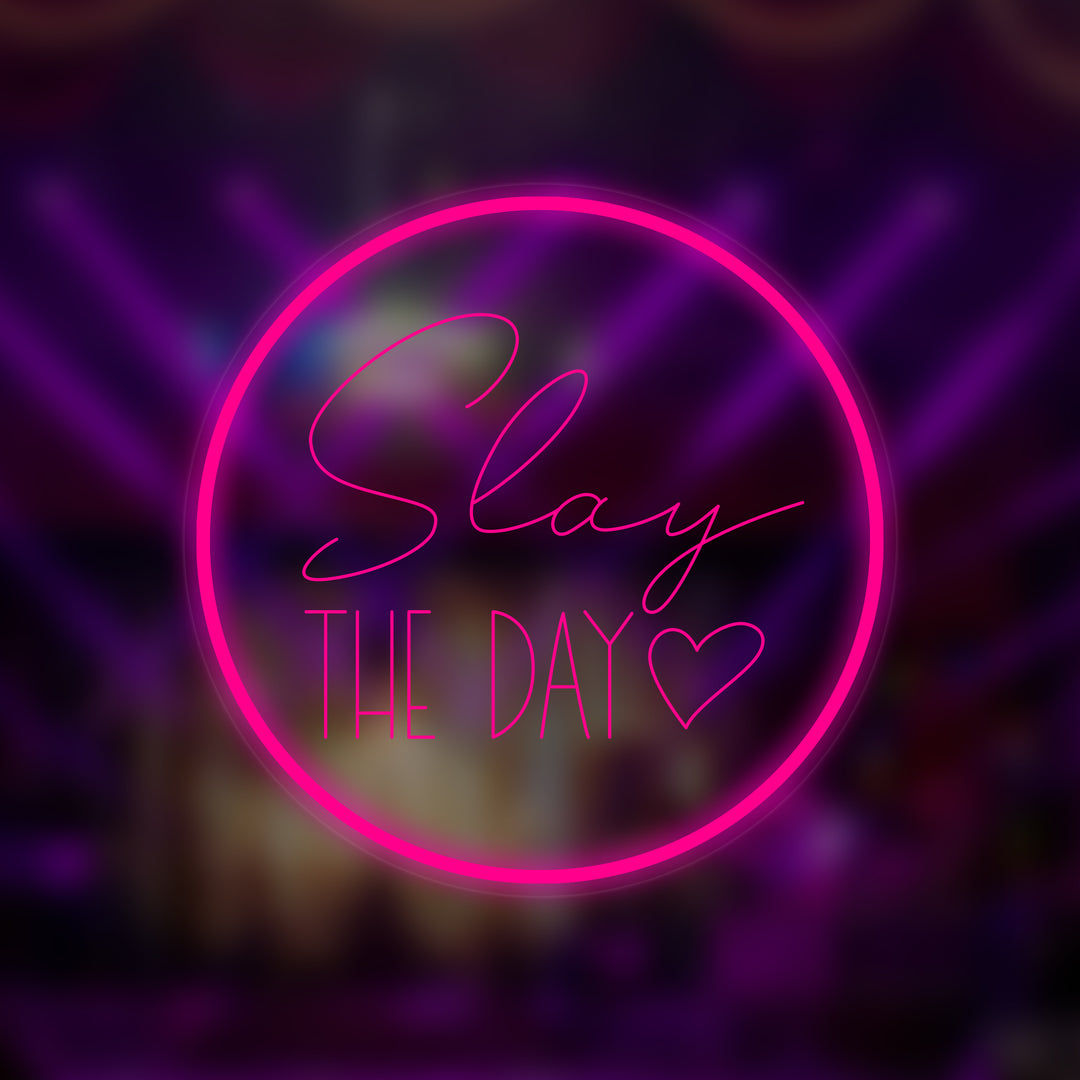 "Slay The Day" Mini-Neonschild