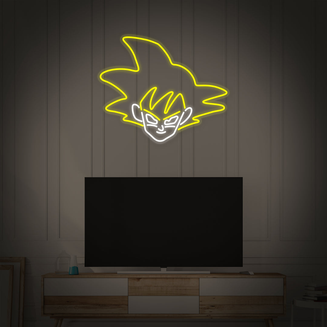"Son Goku Anime" Neonschrift