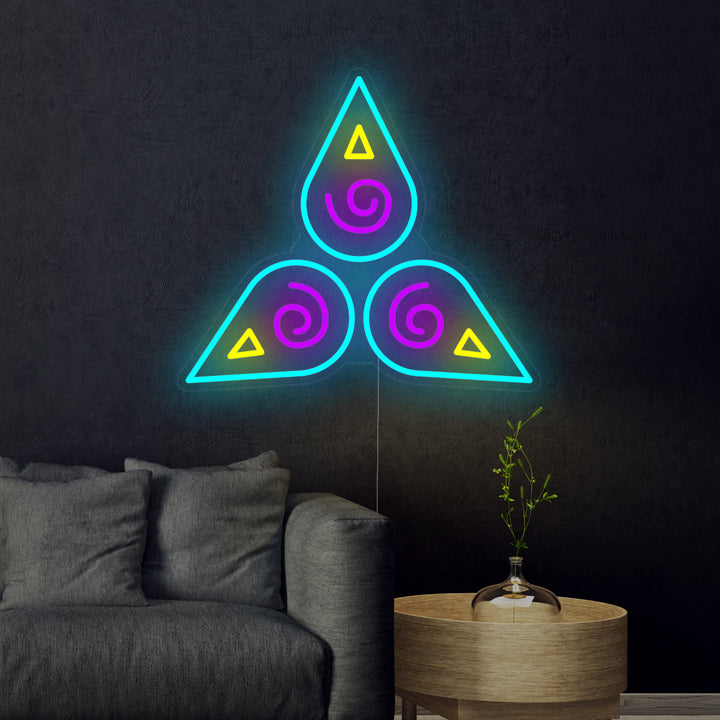 "Spirituell" Neonschrift