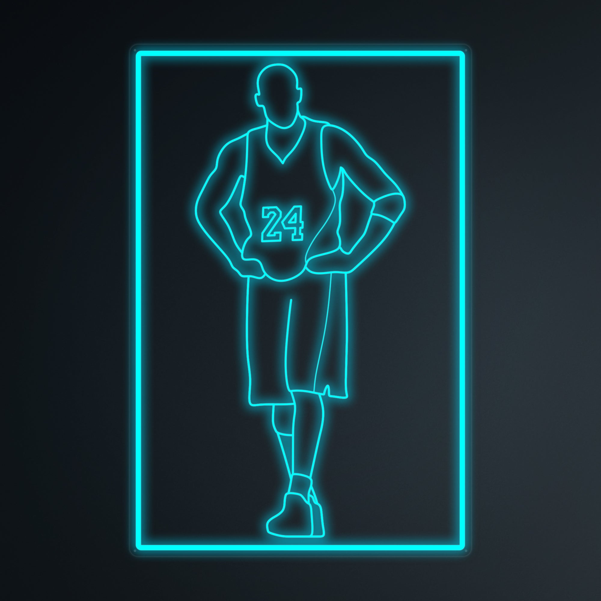 "Basketball Spieler 24" Mini-Neonschild