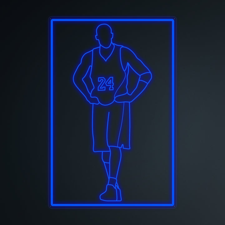 "Basketballspieler 24" Mini-Neonschild